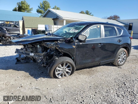 2025 Mazda CX-5 2.5 S Preferred Package with VIN JM3KFBCL8S0565342, listed as a Copart auction lot 47885185 with 5,436 mi miles and Non Repairable. Bid and sale history available at carsss.com. Image 1.