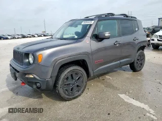2018 Jeep Renegade Trailhawk z VIN ZACCJBCB1JPJ02192, wystawiony jako Copart lot #56064425 z przebiegiem 75 701 mil mil oraz Szkoda całkowita • Salvage title. Historia ofert i sprzedaży dostępna na DreamBid. Obrazek 1.
