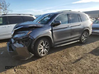 2021 Honda Pilot Touring 8-Passenger with VIN 5FNYF6H98MB070943, listed as a Copart auction lot 47417615 with Not provided miles and Salvage title. Bid and sale history available at DreamBid. Image 1.