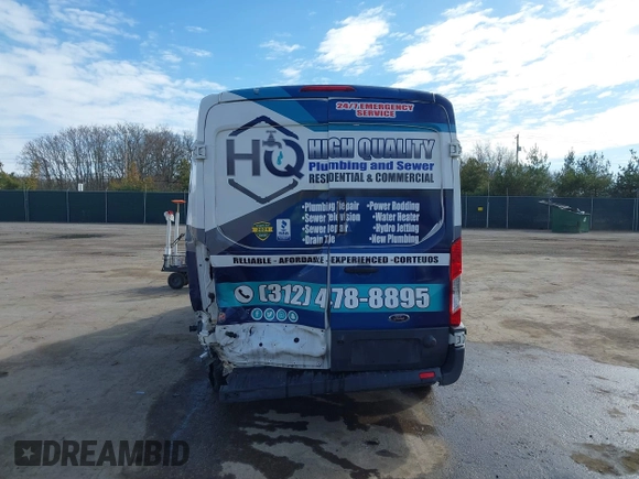 2017 Ford Transit with VIN 1FTYR2CM1HKB20585, listed as a IAAI auction lot 41769400 with Not Provided miles. Bid and sale history available at carsss.com. Image 17.