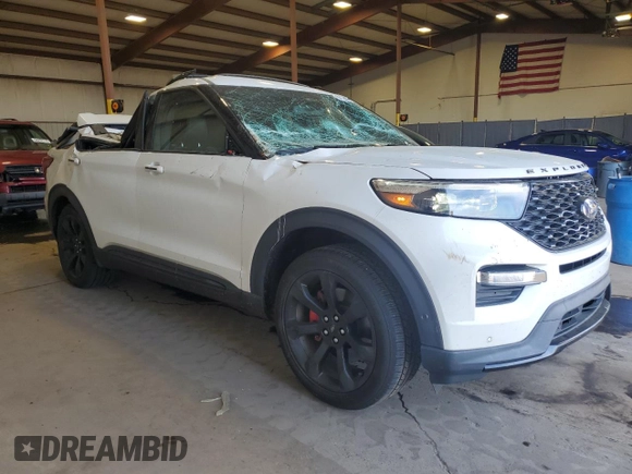 2020 Ford Explorer ST with VIN 1FM5K8GC6LGB65802, listed as a Copart auction lot 54148055 with 102,490 mi miles and Salvage Title. Bid and sale history available at carsss.com. Image 4.