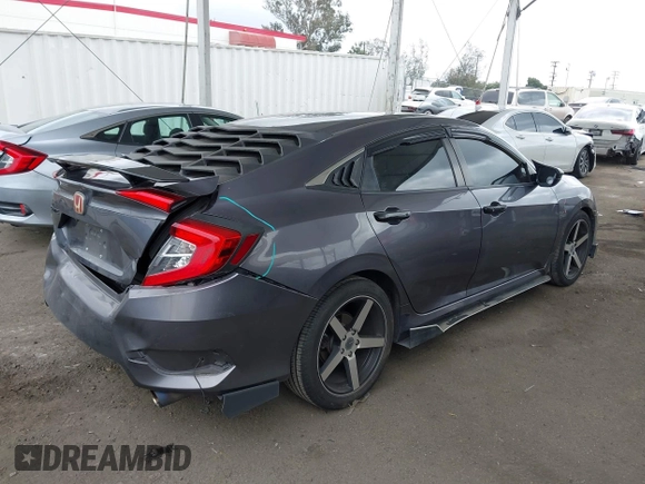 2016 Honda Civic Sedan LX with VIN 19XFC2F53GE229791, listed as a IAAI auction lot 41902081 with 150,008 mi miles. Bid and sale history available at carsss.com. Image 4.