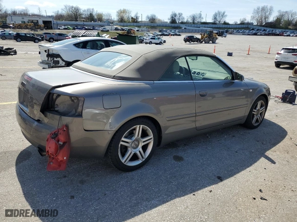 2008 Audi A4 2.0T with VIN WAUAF48H18K016824, listed as a Copart auction lot 50129485 with 121,376 mi miles and Salvage Title. Bid and sale history available at carsss.com. Image 3.