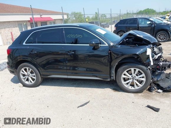 2021 Audi Q3 S line Premium Plus with VIN WA1EECF31M1068473, listed as a IAAI auction lot 42431540 with 42,312 mi miles and . Bid and sale history available at DreamBid. Image 13.