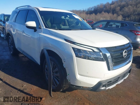 2022 Nissan Pathfinder SL with VIN 5N1DR3CD4NC255923, listed as a IAAI auction lot 41576437 with 30,751 mi miles and . Bid and sale history available at DreamBid. Image 1.