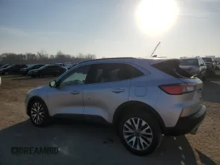 2020 Ford Escape Titanium Hybrid z VIN 1FMCU9DZ4LUC34827, wystawiony jako Copart lot #48769685 z przebiegiem 84 218 mil mil oraz Szkoda całkowita • Salvage title. Historia ofert i sprzedaży dostępna na DreamBid. Obrazek 2.