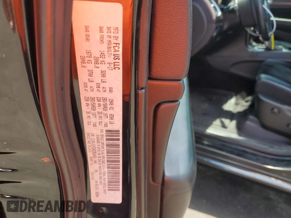 2017 Jeep Grand Cherokee Altitude with VIN 1C4RJEAG3HC952451, listed as a Copart auction lot 55658735 with 92,286 mi miles and Salvage title. Bid and sale history available at DreamBid. Image 13.
