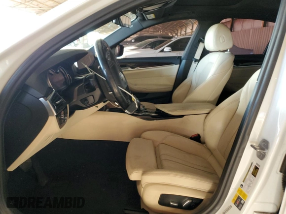 2018 BMW 5 Series 530e with VIN WBAJA9C53JG622997, listed as a Copart auction lot 79959024 with 127,486 mi miles and Salvage title. Bid and sale history available at DreamBid. Image 7.