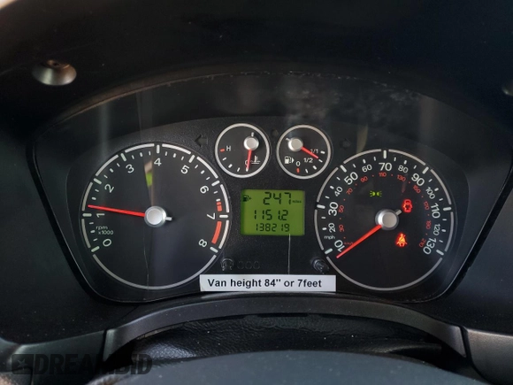 2010 Ford Transit Connect XL with VIN NM0LS7CN7AT007158, listed as a Copart auction lot 86614534 with 138,219 mi miles and Clean title. Bid and sale history available at DreamBid. Image 9.