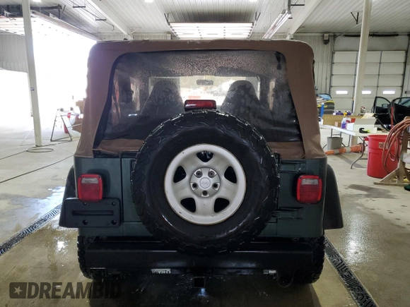 2002 Jeep Wrangler X with VIN 1J4FA39SX2P718415, listed as a Copart auction lot 52788015 with 152,093 mi miles and Salvage Title. Bid and sale history available at carsss.com. Image 6.
