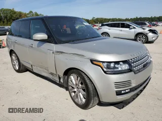 2017 Land Rover Range Rover with VIN SALGS2FE5HA350018, listed as a Copart auction lot 72626003 with 68,320 mi miles and Salvage title. Bid and sale history available at DreamBid. Image 4.