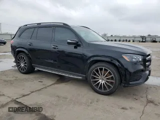 2022 Mercedes-Benz GLS 450 with VIN 4JGFF5KE1NA701996, listed as a Copart auction lot 47044115 with 44,110 mi miles and Salvage title. Bid and sale history available at DreamBid. Image 4.
