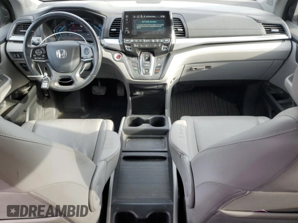 2019 Honda Odyssey EX-L with VIN 5FNRL6H75KB042882, listed as a Copart auction lot 49589845 with 90,835 mi miles and Salvage Title. Bid and sale history available at DreamBid. Image 8.