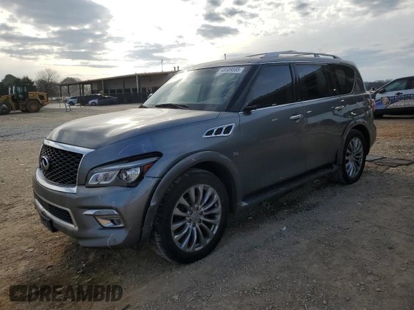 2016 Infiniti QX80 with VIN JN8AZ2NE4G9126706, listed as a Copart auction lot 48589555 with 151,940 mi miles and Salvage Title. Bid and sale history available at DreamBid. Image 1.