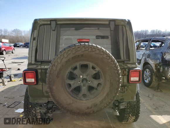 2020 Jeep Wrangler Unlimited Willys with VIN 1C4HJXDG0LW282139, listed as a Copart auction lot 86197954 with 68,036 mi miles and Salvage title. Bid and sale history available at DreamBid. Image 6.