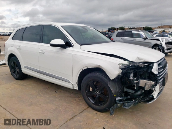 2019 Audi Q7 Premium Plus with VIN WA1LHAF73KD035542, listed as a Copart auction lot 60474105 with 75,950 mi miles and Salvage title. Bid and sale history available at DreamBid. Image 4.