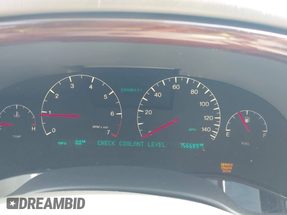 2004 Cadillac DeVille DHS z VIN 1G6KE57Y24U260694, wystawiony jako IAAI lot #42235533 z przebiegiem 156 689 mil mil oraz . Historia ofert i sprzedaży dostępna na DreamBid. Obrazek 7.