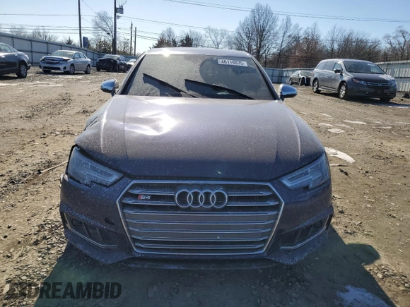 2018 Audi S4 Prestige z VIN WAUC4AF40JA003734, wystawiony jako Copart lot #46118075 z przebiegiem 79 496 mil mil oraz Szkody całkowita. Historia ofert i sprzedaży dostępna na DreamBid. Obrazek 5.