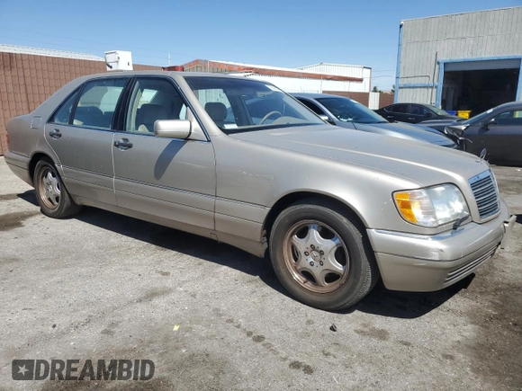 1997 Mercedes-Benz S-Class with VIN WDBGA43GXVA365653, listed as a Copart auction lot 52565395 with 138,555 mi miles and Clean Title. Bid and sale history available at carsss.com. Image 4.