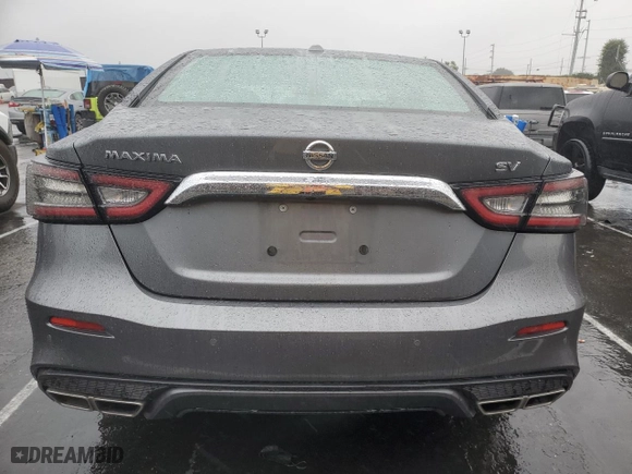 2022 Nissan Maxima SV with VIN 1N4AA6CV7NC505802, listed as a Copart auction lot 45214025 with 43,234 mi miles and Salvage Title. Bid and sale history available at carsss.com. Image 6.