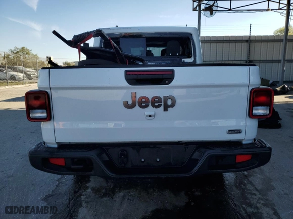 2023 Jeep Gladiator Overland with VIN 1C6HJTFG9PL535396, listed as a Copart auction lot 47459685 with 45,596 mi miles and Non Repairable. Bid and sale history available at carsss.com. Image 6.
