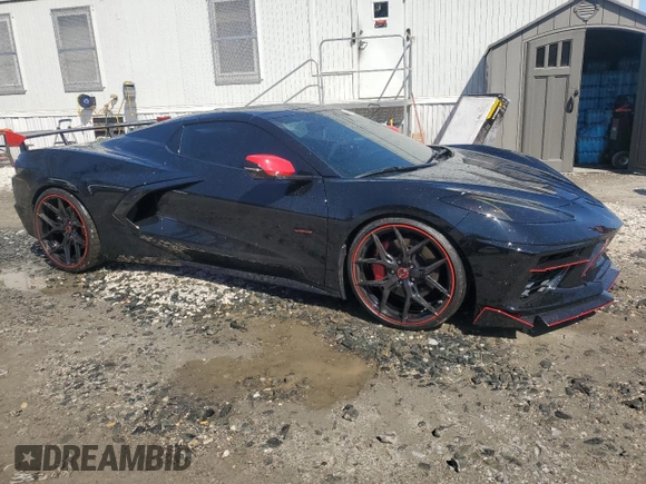 2023 Chevrolet Corvette 2LT with VIN 1G1YB3D48P5139861, listed as a Copart auction lot 48668745 with 3,314 mi miles and Clean Title. Bid and sale history available at carsss.com. Image 4.