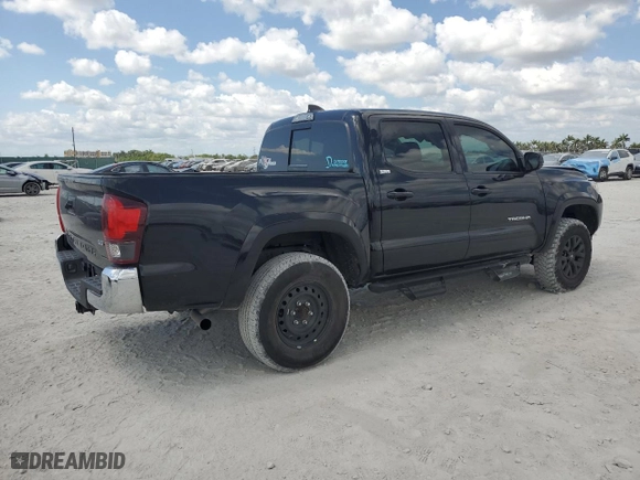 2021 Toyota Tacoma 2WD SR5 with VIN 5TFAZ5CN2MX100662, listed as a Copart auction lot 53911195 with 23,943 mi miles and Salvage Title. Bid and sale history available at carsss.com. Image 3.