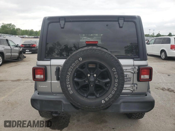 2020 Jeep Wrangler Unlimited Sport с VIN 1C4HJXDG1LW206543, выставлен на аукционе Copart как лот 55635105 с пробегом 68 808 миль миль и Списание • Salvage title. История ставок и продаж доступна на DreamBid. Изображение 6.