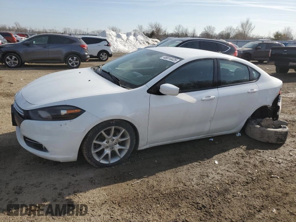 2013 Dodge Dart Rallye with VIN 1C3CDFBH0DD156629, listed as a Copart auction lot 48814425 with 185,930 mi miles and Clean Title. Bid and sale history available at carsss.com. Image 1.