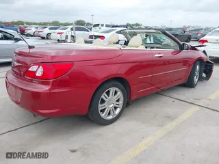 2008 Chrysler Sebring Limited with VIN 1C3LC65M28N268411, listed as a IAAI auction lot 41877805 with 110,886 mi miles. Bid and sale history available at carsss.com. Image 4.