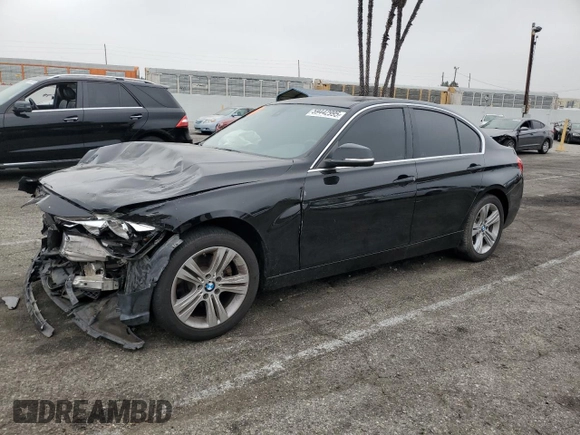 2017 BMW 3 Series 330i with VIN WBA8B9G52HNU48528, listed as a Copart auction lot 59442995 with 109,852 mi miles and Salvage title. Bid and sale history available at DreamBid. Image 1.
