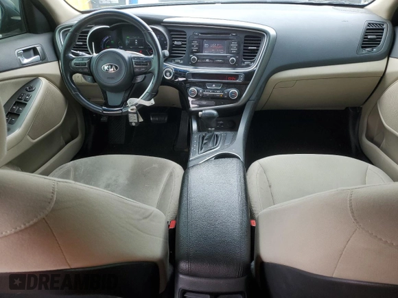2015 Kia Optima with VIN KNAGM4AD2F5079501, listed as a Copart auction lot 55307585 with 113,136 mi miles and Salvage Title. Bid and sale history available at DreamBid. Image 8.