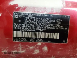 2010 Toyota RAV4 z VIN 2T3ZF4DV8AW036003, wystawiony jako Copart lot #59928265 z przebiegiem 188 804 mil mil oraz Szkoda całkowita • Salvage title. Historia ofert i sprzedaży dostępna na DreamBid. Obrazek 13.