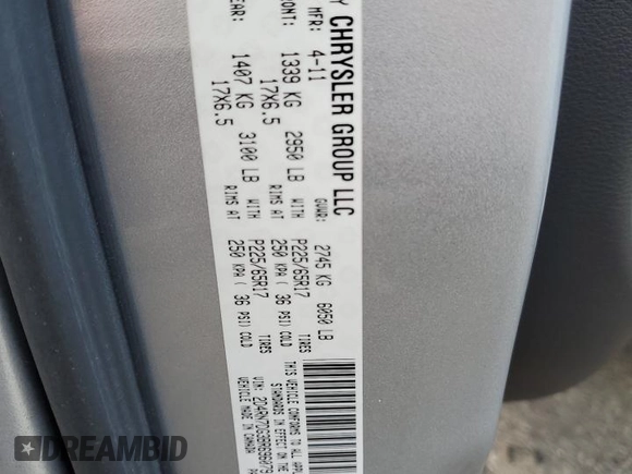 2011 Dodge Grand Caravan R/T with VIN 2D4RN7DG3BR696079, listed as a Copart auction lot 84972264 with 217,423 mi miles and Salvage Title. Bid and sale history available at DreamBid. Image 14.