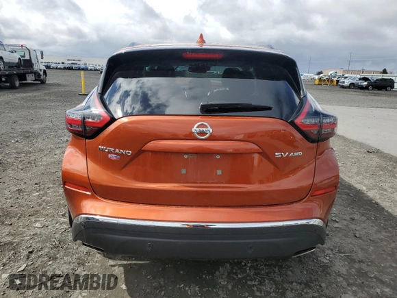 2020 Nissan Murano SV with VIN 5N1AZ2BS8LN145150, listed as a Copart auction lot 51501785 with 32,141 mi miles and Salvage Title. Bid and sale history available at DreamBid. Image 6.