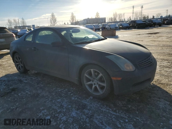 2003 Infiniti G35 Coupe w/Leather with VIN JNKCV54E43M207293, listed as a Copart auction lot 85162914 with 202,124 mi miles and Salvage Title. Bid and sale history available at carsss.com. Image 4.
