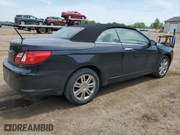 2008 Chrysler Sebring Limited with VIN 1C3LC65M08N676311, listed as a Copart auction lot 58953125 with 157,212 mi miles and Clean title. Bid and sale history available at DreamBid. Image 3.