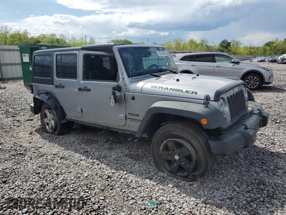 2014 Jeep Wrangler Unlimited Sport with VIN 1C4BJWDG8EL319653, listed as a Copart auction lot 52893575 with 83,762 mi miles and Clean Title. Bid and sale history available at carsss.com. Image 4.