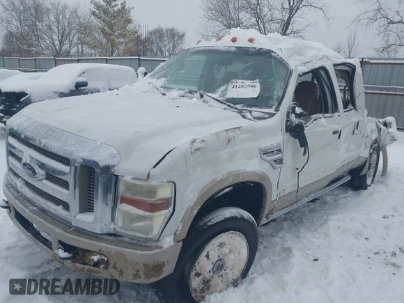 2008 Ford Super Duty F-250 SRW XL with VIN 1FTSW21R58EA26009, listed as a IAAI auction lot 41282806 with 217,231 mi miles. Bid and sale history available at carsss.com. Image 2.