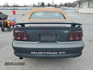 1998 Ford Mustang GT with VIN 1FAFP45XXWF160692, listed as a Copart auction lot 47210885 with 180,035 mi miles and Salvage Title. Bid and sale history available at carsss.com. Image 6.