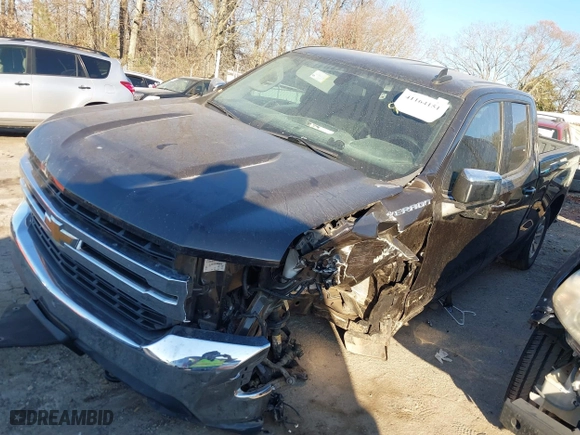 2019 Chevrolet Silverado 1500 LT with VIN 1GCRYDED6KZ389583, listed as a IAAI auction lot 41164151 with 99,532 mi miles. Bid and sale history available at carsss.com. Image 2.