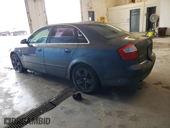 2002 Audi A4 3.0L with VIN WAULT68E92A253951, listed as a Copart auction lot 60483815 with Not provided miles and Clean title. Bid and sale history available at DreamBid. Image 2.