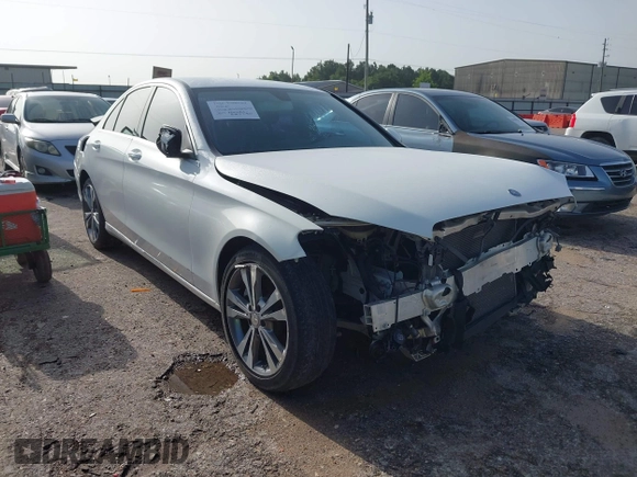 2017 Mercedes-Benz C 300 with VIN 55SWF4JB7HU227889, listed as a IAAI auction lot 42624242 with 44,618 mi miles and . Bid and sale history available at DreamBid. Image 1.