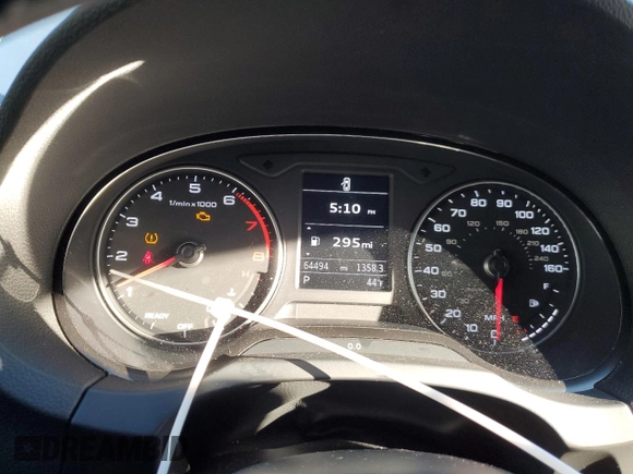 2017 Audi A3 Sedan Premium with VIN WAUAUGFF1H1060885, listed as a Copart auction lot 45516145 with 64,494 mi miles and Salvage Title. Bid and sale history available at carsss.com. Image 9.