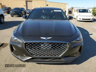2019 Genesis G70 Advanced with VIN KMTG44LAXKU030439, listed as a Copart auction lot 83180314 with 103,834 mi miles and Salvage title. Bid and sale history available at DreamBid. Image 5.