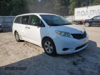 2012 Toyota Sienna with VIN 5TDZK3DC4CS204325, listed as a Copart auction lot 70357864 with 57,665 mi miles and Salvage Title. Bid and sale history available at carsss.com. Image 4.