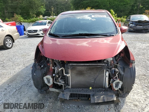 2018 Nissan Note SV with VIN 3N1CE2CP0JL356183, listed as a Copart auction lot 54923795 with 70,545 mi miles and Salvage title. Bid and sale history available at DreamBid. Image 5.