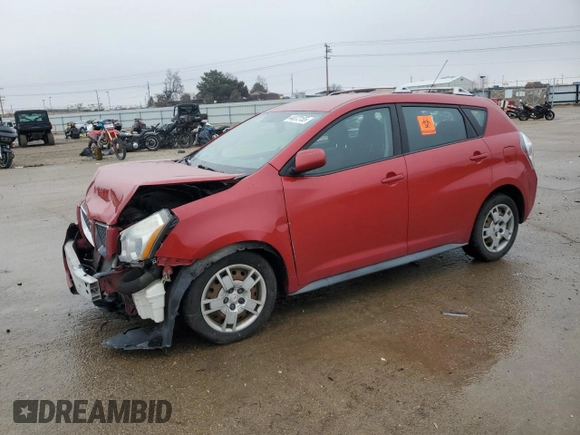 2009 Pontiac Vibe with VIN 5Y2SM67089Z409880, listed as a Copart auction lot 44072155 with 121,158 mi miles and Salvage Title. Bid and sale history available at carsss.com. Image 1.