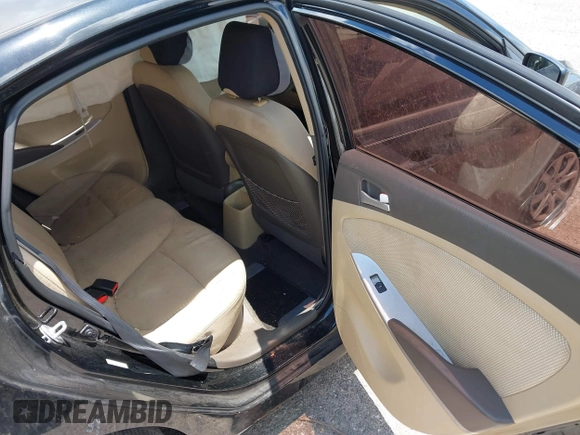 2013 Hyundai Accent GLS with VIN KMHCT4AE3DU459670, listed as a IAAI auction lot 39664548 with 155,591 mi miles. Bid and sale history available at carsss.com. Image 8.