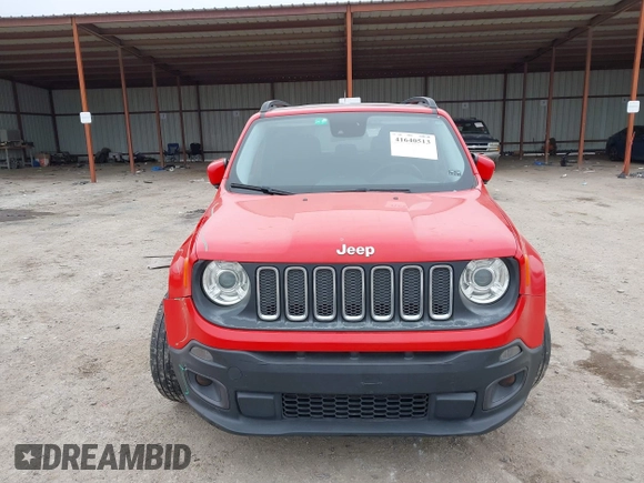 2017 Jeep Renegade Latitude with VIN ZACCJABB1HPG28699, listed as a IAAI auction lot 41640513 with 181,946 mi miles. Bid and sale history available at carsss.com. Image 12.
